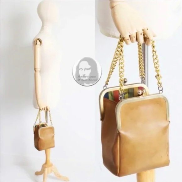 Bonnie Cashin for Coach Small Double Header Tote Bag Chain Strap Vintage 60s HTF - Picture 5 of 17